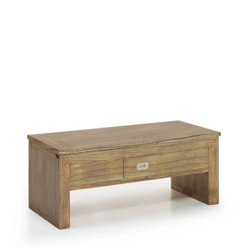 TABLE BASSE MERAPI 2 TIROIRS TOP RELEVABLE