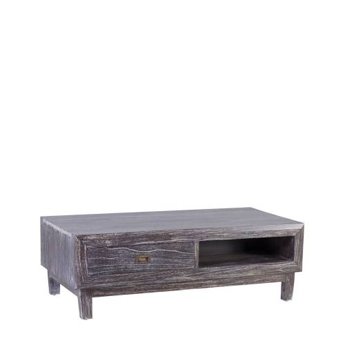 TABLE BASSE SINDORO 2 TIROIRS 2 NICHES