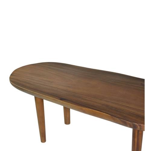 TABLE BASSE JACOB EN SUAR MARRON FORME IRRÉGULIÈRE
