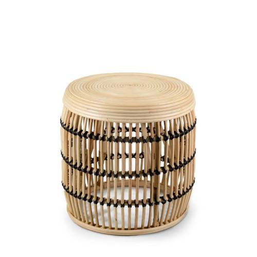 TABLE BASSE EN ROTIN BICOLORE