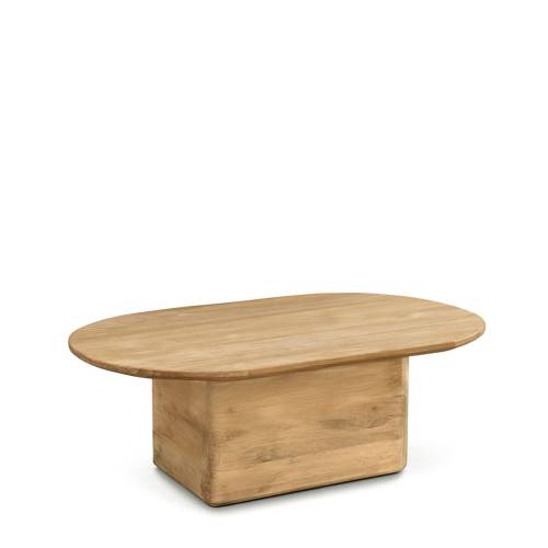 TABLE BASSE EYRE EN TECK OVALE
