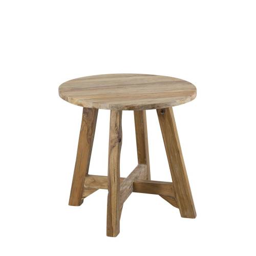 TABLE BASSE RONDE EN TECK