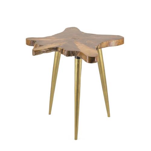 TABLE RACINE JAMBES DORÉES