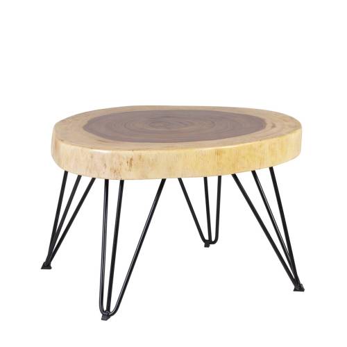 TABLE BASSE SUAR PIEDS FER