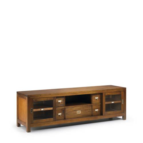 MEUBLE TV FLAMINGO 2 P.COULISSANTES 5 TIROIRS