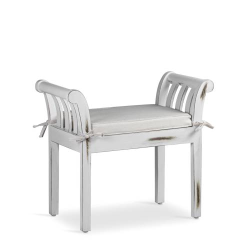 BANC YUYU KIPAS BLANC AVEC COUSSIN