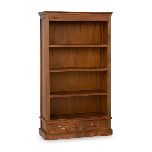 BIBLIOTHÈQUE HARVARD 2 TIROIRS 4 ÉTAGÈRES