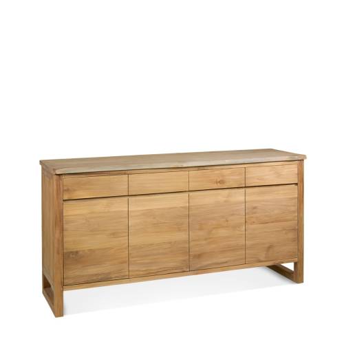BUFFET BORNEO EN TECK 4 TIROIRS 4 PORTES