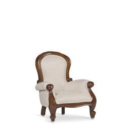 Fauteuil vintage en bois, signature style contemporain.