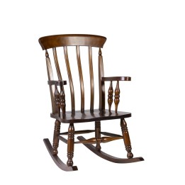 Fauteuil à Bascule Vintage en Bois pour Salon Contemporain