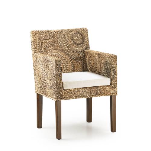 FAUTEUIL BANANE CERCLES AVEC COUSSIN