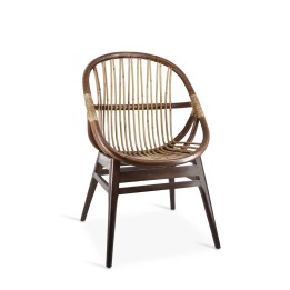 Fauteuil Rattan Ovale pour Salon