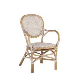 FAUTEUIL BISTRO BLANC en Bois pour Salon