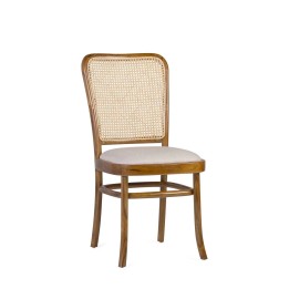 CHAISE EN TECK TAPPISSÉE pour Salle à Manger