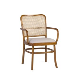 Fauteuil en teck tapissé, un must-have contemporain en bois massif,...