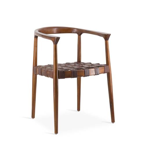 FAUTEUIL TETUAN TRESSÉ BRUN