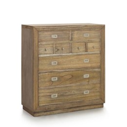 Commode contemporaine en bois avec 9 tiroirs