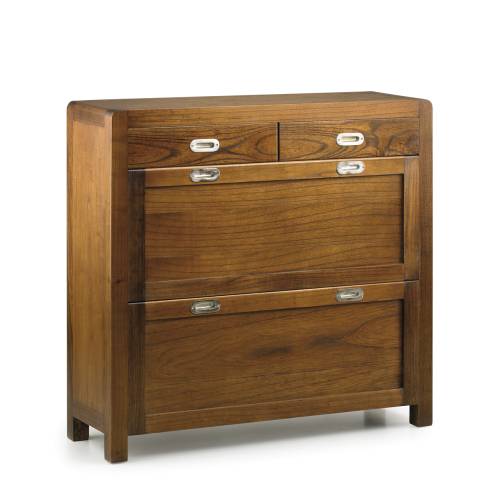 MEUBLE À CHAUSSURES FLASH 2 PORTES À ABATTANTS 2 TIROIRS