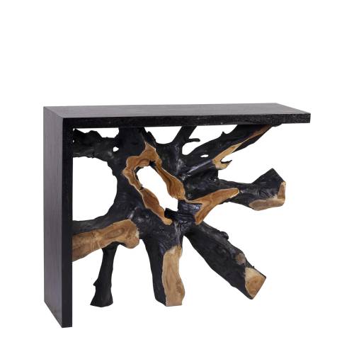 CONSOLE EN RACINE DE TECK