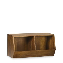 Étagère Star Combi 2 Compartiments en bois massif, signature de sty...