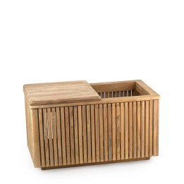 Meuble auxiliaire avec rangement en teck pour cuisine