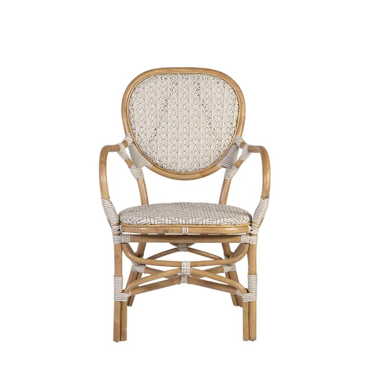 FAUTEUIL BISTRO BLANC EN BOIS Ce fauteuil bistro blanc en bois est ...
