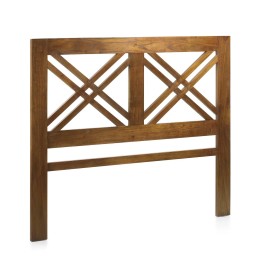 Tête de lit en bois massif pour chambre.