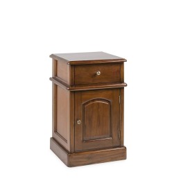 Table de Chevet Vintage en Bois Massif pour Chambre