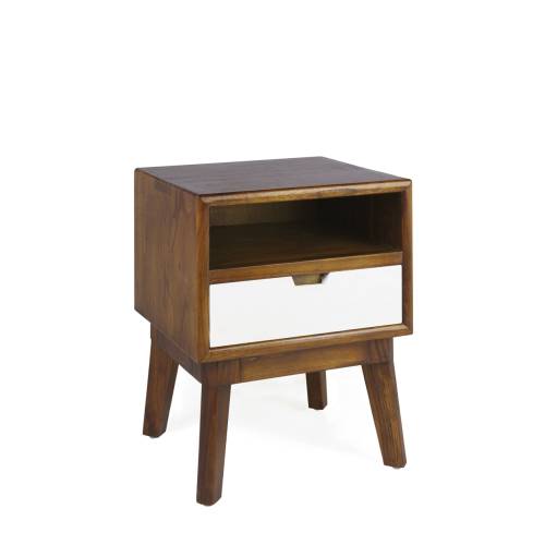TABLE DE CHEVET ARTIC 1 TIROIR 1 ESPACE DE RANGEMENT