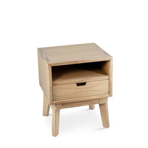 TABLE DE CHEVET SCANDI 1 TIROIR 1 ESPACE DE RANGEMENT