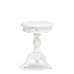Table d'Appoint Ronde en Bois pour Chambre
