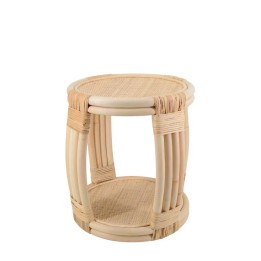 Table basse en rotin contemporaine Cette table basse en rotin est u...