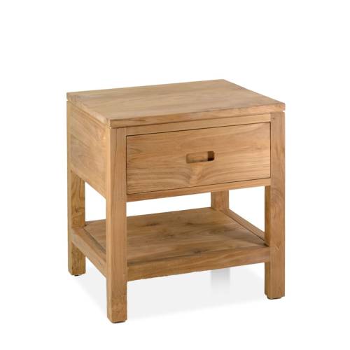 TABLE DE CHEVET TEIDE EN TECK 1 TIROIR