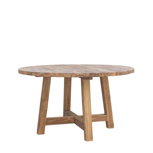 TABLE À MANGER RONDE ORLANDO NATUREL EN TECK