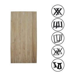 Plateau de table en teck massif signature contemporaine, un must-ha...