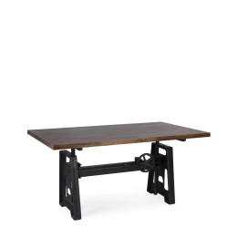 Table à manger pipa réglable en bois, signature de la modernité ave...