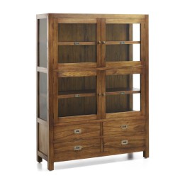 Vitrine Contemporaine en Bois pour Salle à Manger