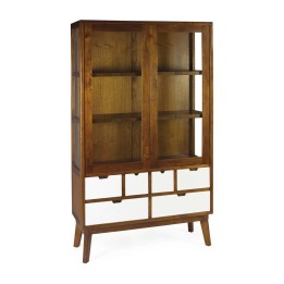 Vitrine en Bois Massif pour Salle à Manger