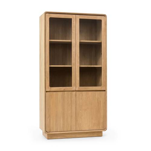 VITRINE EYRE EN TECK 4 PORTES
