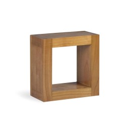 Étagère carrée en bois massif, signature de style contemporain avec...