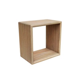 Étagère Scandi Carrée en Bois Massif - Signature Style Contemporain