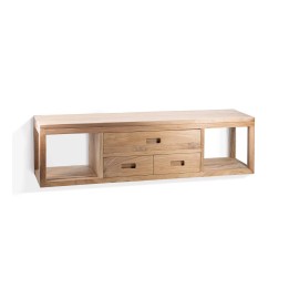 Console Murale en Bois Teck pour Entrée
