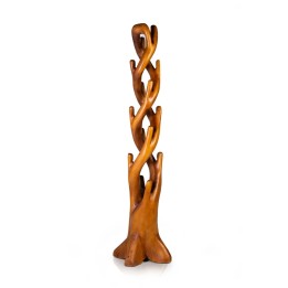 Cintre en suar naturel double tronc : Meuble en bois massif contemp...
