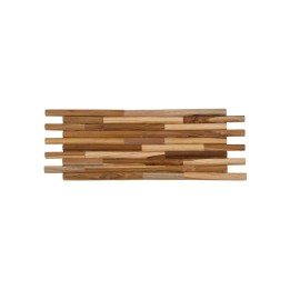 Panneau mural en bois signature contemporaine.