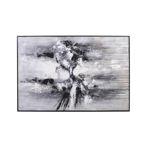 TABLEAU À L’HUILE BERNA NOIR ET BLANC