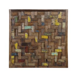 Panneau Pièces de Bois Multicouleur pour Mur