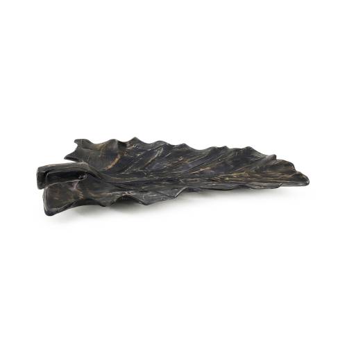 FEUILLE SCULPTÉE EROSI NOIRE