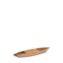 Centre de Table Canoë en Bois pour Salon Contemporain
