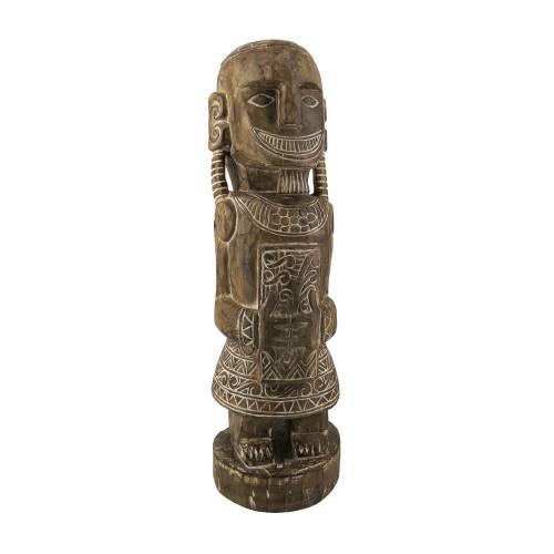 TOTEM PRIMITIF SCULPTÉ