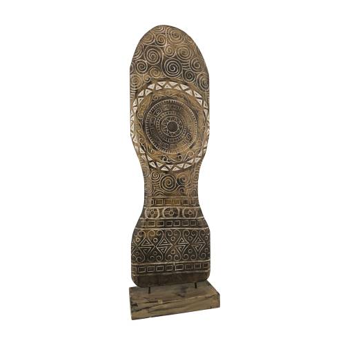 FIGURE ETHNIC SOLEIL SCULPÉ AVEC PIED